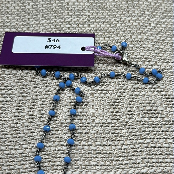 Handmade by Violette Grace State Charm Necklace Illinois #794 - Picture 4 of 5